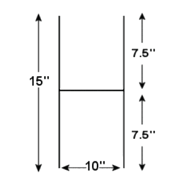 A drawing picture of one step H stake.