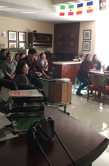 Sharing session of HeBei JinShi company.