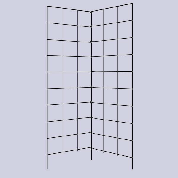 A drawing picture of two panel folding trellis.