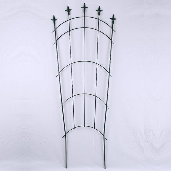 A drawing picture of vertical metal garden trellis.